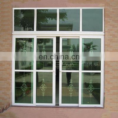 modern americanized PVC cheap glass slidingand casement door white or other color glass doors