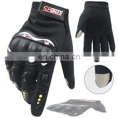 Customized Outdoor Touch Screen Full Finger Protective Racing Motos Antislip Motorcycle Gloves photo-2