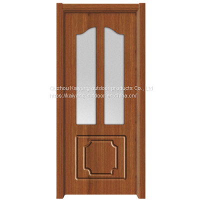 Customized Interior Solid Wood Composite Paint Free Embossed Deep Carved Door photo-5