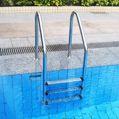 Anti-Slip 304 Stainless Steel 2 Step Pool Ladder With Anchor Type
