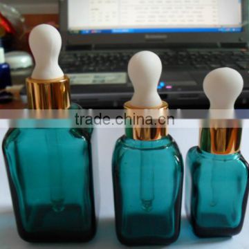 15ml 30ml 50ml Green Essential oil glass bottle with dropper