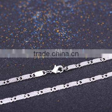 Fashion Jewelry Rhodium Plated Cheap Simple Design Chain Necklace photo-4