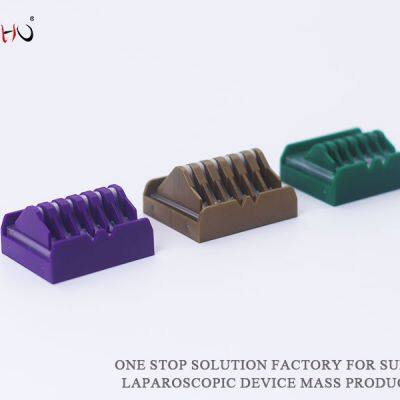 Disposable hem o lock stytle nonabsorbable ligating clips for laparoscopy OEM service