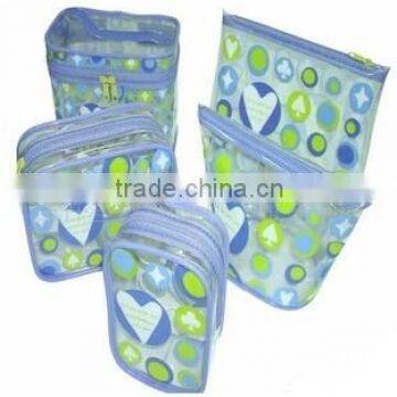 fancy personalized plastic waferproof cosmetic bags