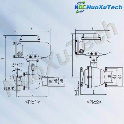 NuoXuTech серия GUD - A электрический вакуумно - давление шаровой кран photo-2