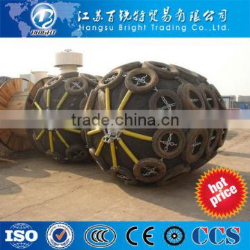 Pneumatic marine rubber fender