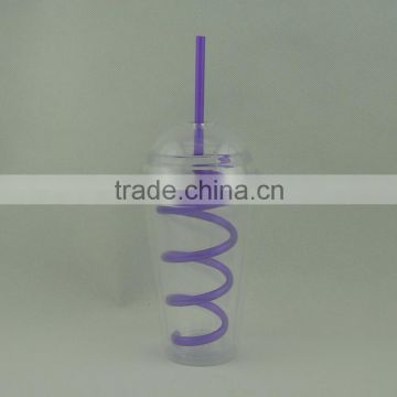 Making your own high quality tumbler BPA free food grade plastic drink tumbler with straw and lid