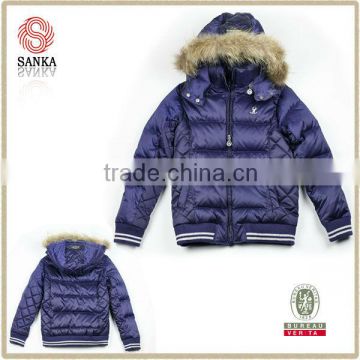 hot sell popular and fancy winter girl down coat