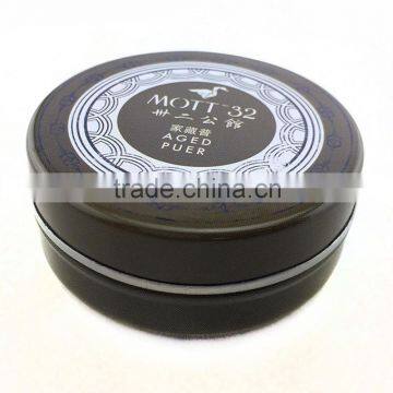 Promotional round shaped metal tin can,mini tin can for container