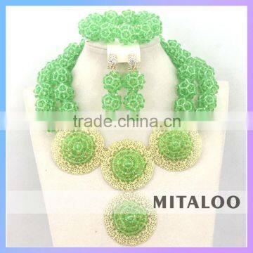 Mitaloo Wholesale African Costume Jewelrt Set Nigerian African Beads Jewelry Sets MT0003