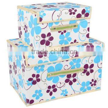Foldable Non-woven Black Paper Shoe Storage Box photo-2