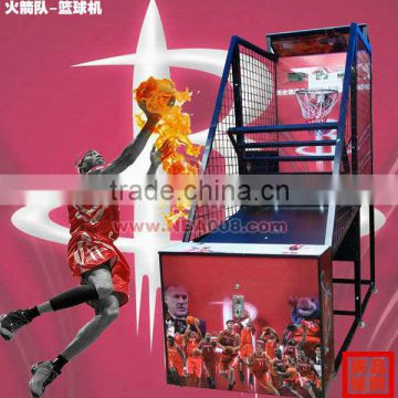 coin operated sport basketball game machine