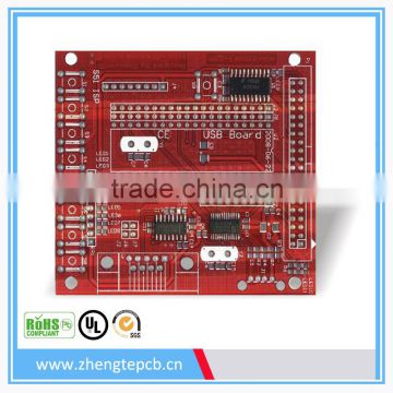 multi-layer Rigid FR4 Red HASL printed circuit board or PCB assembly