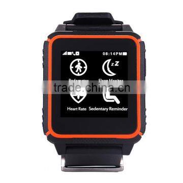 IP68 waterproof swimming smart watch sim card work with IOS and Android phone sport