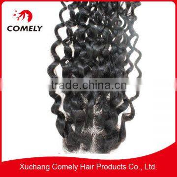 Silk Base Brazilian Human Hair Lace Closres Deep Wave 3*4 photo-2