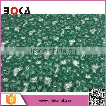 green polyester lace fabric