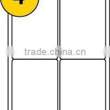 paper material 4 labels per sheet sticker label for package
