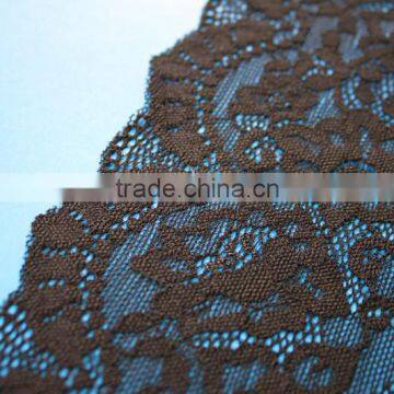 luxurious black lace fabric for lady bra