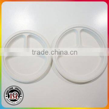 Bagasse 3 Compartment Round Plates