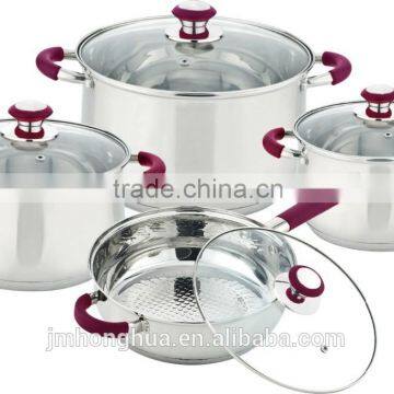 8 PCS stainless steel cookware set