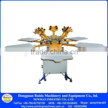 Manufacturer Good Price 6 Color 6 Station T-shirt Screen Printing Machine photo-4