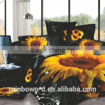 100%cotton 40*40/173*120 Floral Beautiful Home Textile 3D Reactive Bedding Set