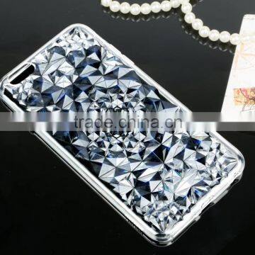 Diamond Clear TPU Crystal Case for iPhone 6s plus Fashion Crystal Rose Flower Soft Full Case for iPhone 6 plus 5.5