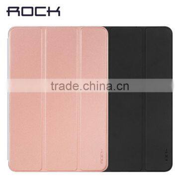 Fashion Rock Phantom Series Two-sided Triple Folding Intelligent Flip PU Leather TPU Back Cover Case Xiaomi Pad 2 MT-5326