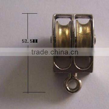 2mm HARDWARE RIGGING DOUBLE WHEEL RIGID PULLEY