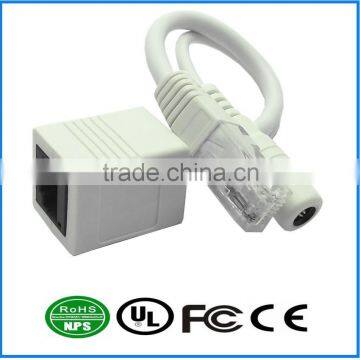 1 x RJ45 (UTP TX - RX 600M) w/DC Plug - Jack 15-U101P