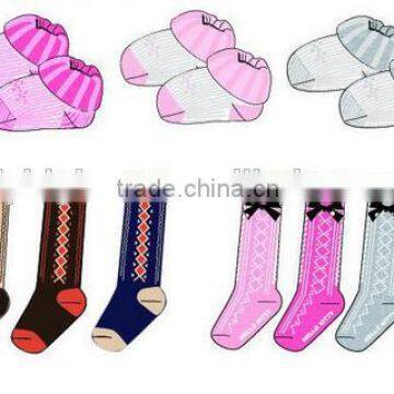 OEM Cute Baby Sock for Girls Cotton Sock Without Spandex photo-2
