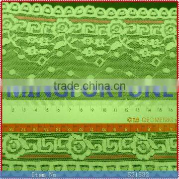 dongguan wholesale fabric china lace fabric/nylon jacquard elastic webbing fabric