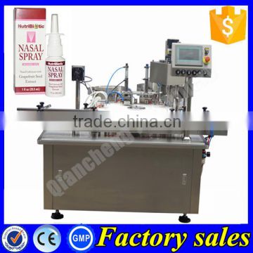 USA love automatic liquid filling machine,nasal spray filling and sealing machine