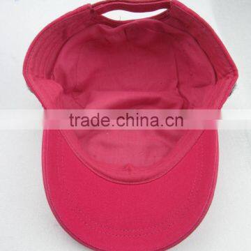 Ladies Applique Floral Military Cap photo-5