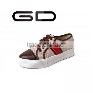 GD lace up cross tied increased internal girls neutral causal shoes