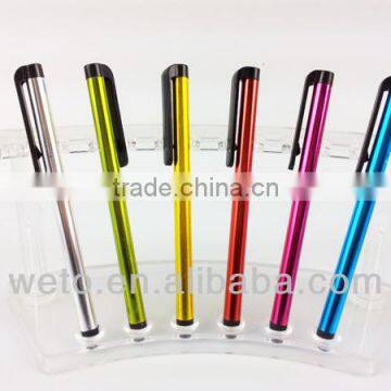 2015 high sensistive capacity multifunction promotion metal stylus touch pen