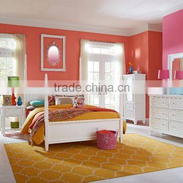 Watercolor Full Poster Bed with Clipped Corner Overlay Frames / americna colorful children bed AS-B47