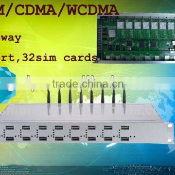 Nwe arrival!!!GSM/CDMA/WCDMA gateway 8 channels with 32 SIM gsm gateway/dual sim usb modem