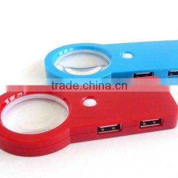 Newest magnifier 4 port usb hub