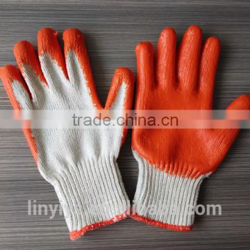 Wholesale Latex Coated Cotton Knitted Construction Work Safety Gloves