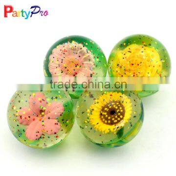 Hot new products 3D figure inside high bouncing rubber ball