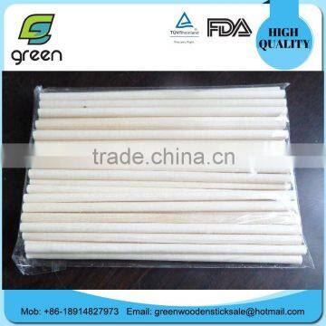 smooth surface wooden round ice cream sticks