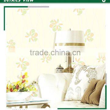 new foaming non woven wallpaper, lime green stylish abstract wall sticker for wall , coordinating wall paper maker