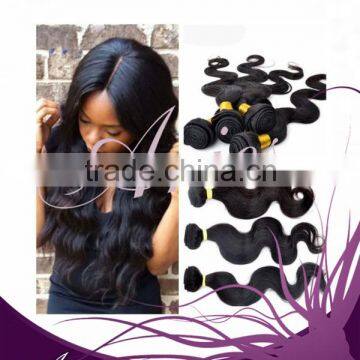 Brazilian Human Remy Hair Extensions Unprocessed weft Body Wave weave