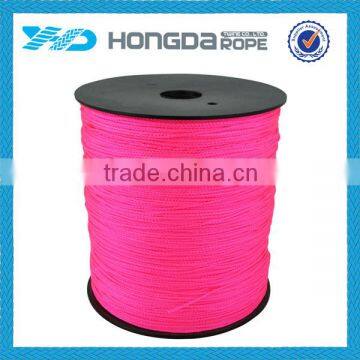 1.5mm hollow braided nylon twine pink