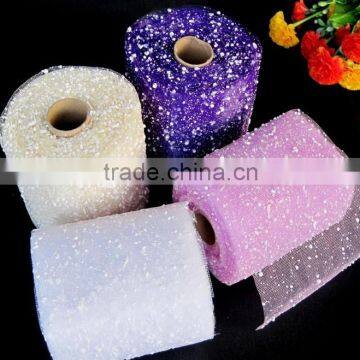 Snow bubble organza ribbon for wedding package