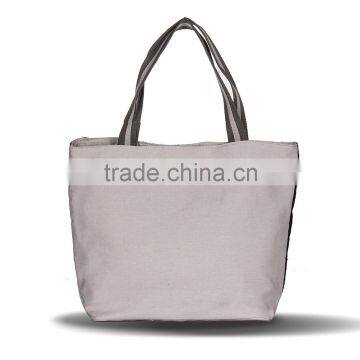 Linen Cotton Women Floral Embroidery Tote Bag Shopping Bag photo-2