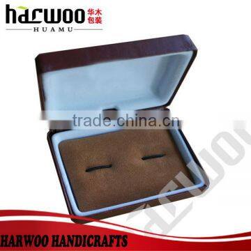 uxury black wooden cufflink packing box wholesale