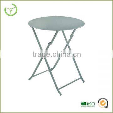 2016 self-colored table-steel tube round table used outdoor