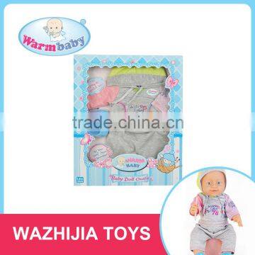 Wholesale low price safety 18 inch doll clothes for children play games